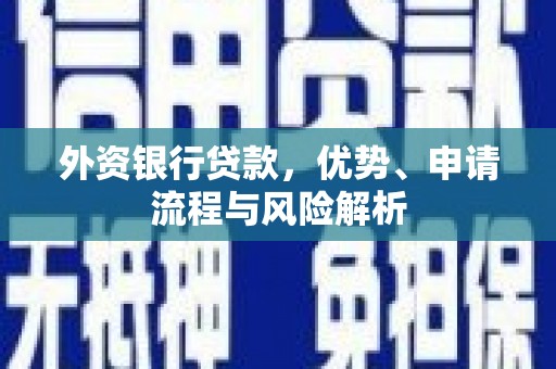 长治外资银行贷款，优势、申请流程与风险解析