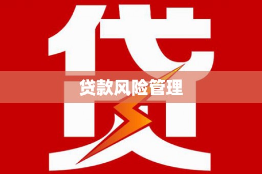长治贷款风险管理