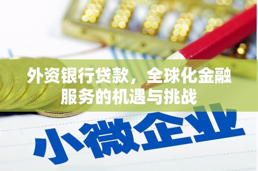 长治外资银行贷款，全球化金融服务的机遇与挑战
