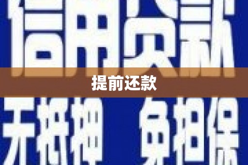 长治提前还款