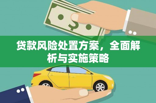 长治贷款风险处置方案，全面解析与实施策略